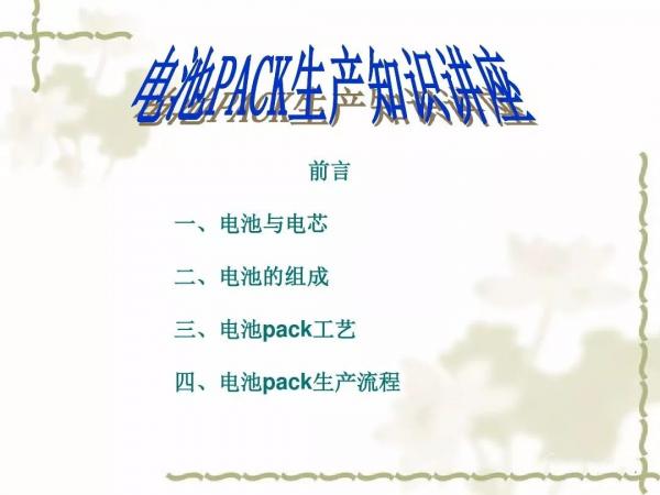 動(dòng)力電池及電池組PACK工藝