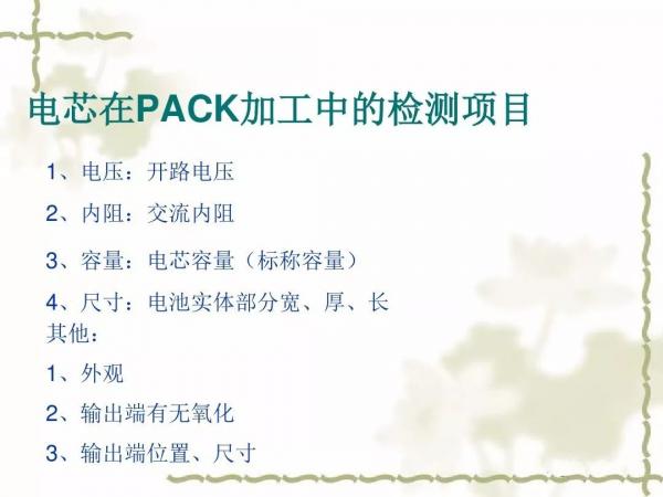 動(dòng)力電池及電池組PACK工藝